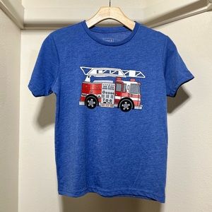 Kids Tee, Fire Truck, Original Design